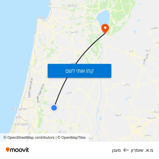 מפת מ.א. שומרון למעגן