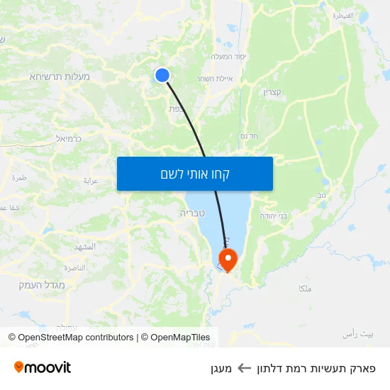 מפת פארק תעשיות רמת דלתון למעגן