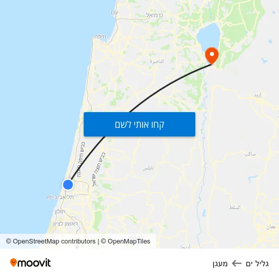 מפת גליל ים למעגן