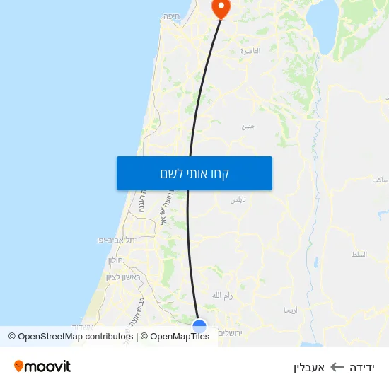 מפת ידידה לאעבלין