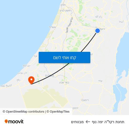 מפת תחנת רקל''ה יפה נוף למבטחים