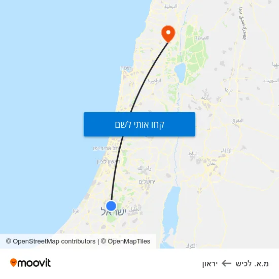 מפת מ.א. לכיש ליראון