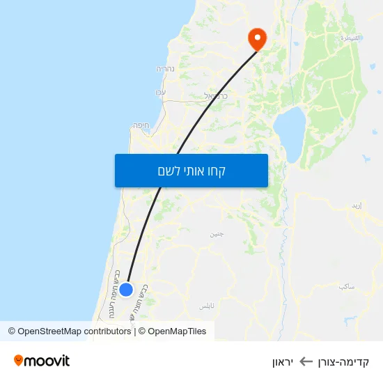 מפת קדימה-צורן ליראון