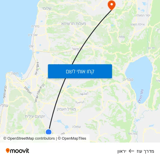 מפת מדרך עוז ליראון