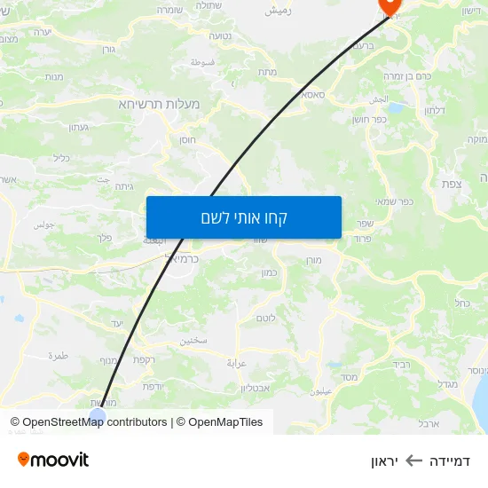 מפת דמיידה ליראון