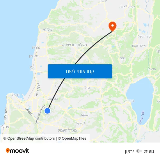 מפת נופית ליראון