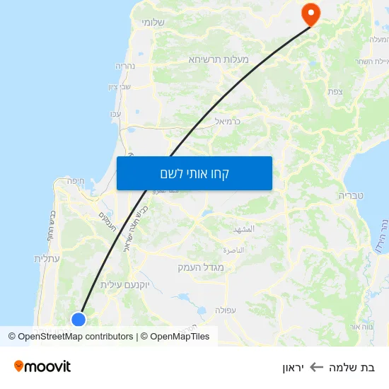 מפת בת שלמה ליראון