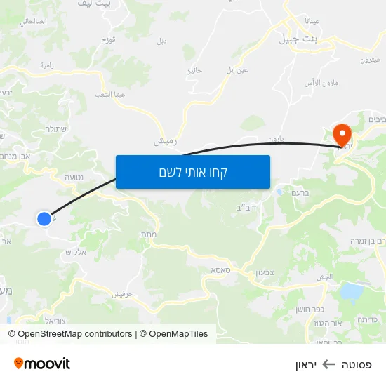 מפת פסוטה ליראון