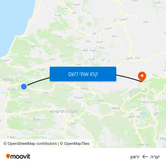 מפת יערה ליראון