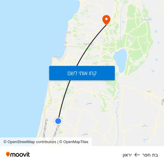 מפת בת חפר ליראון