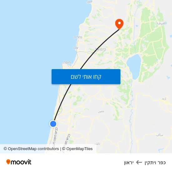 מפת כפר ויתקין ליראון