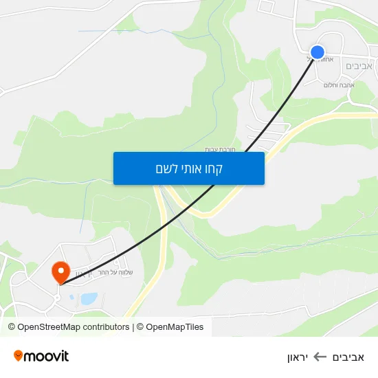 מפת אביבים ליראון