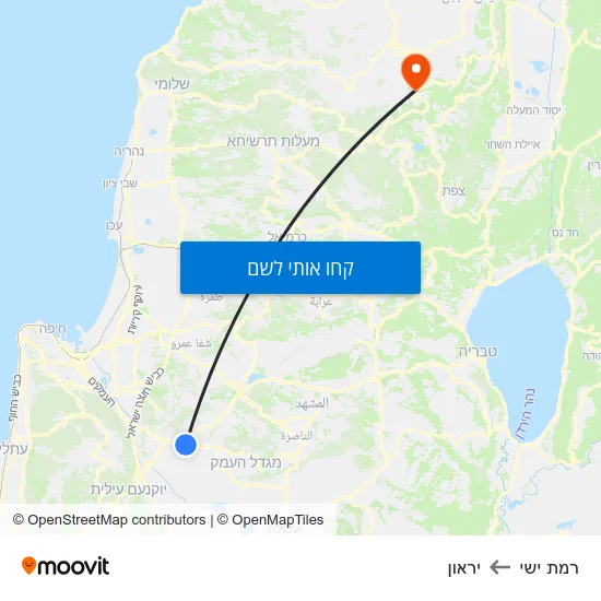 מפת רמת ישי ליראון