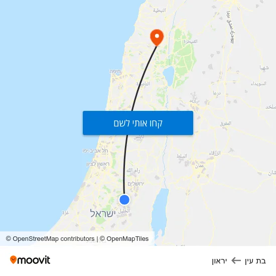 מפת בת עין ליראון