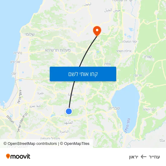 מפת עוזייר ליראון