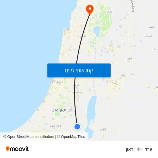 מפת ערד ליראון