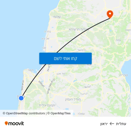 מפת עתלית ליראון