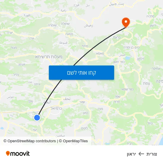 מפת צורית ליראון