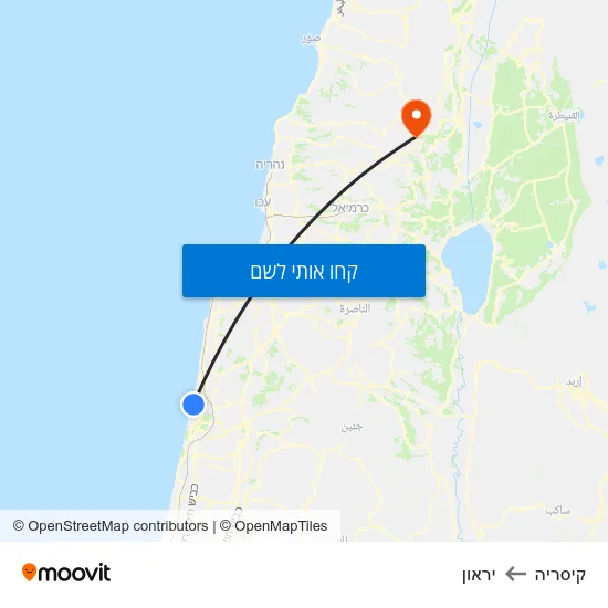 מפת קיסריה ליראון