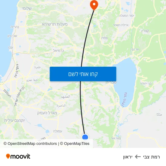 מפת רמת צבי ליראון