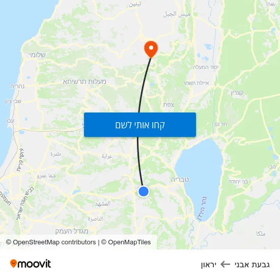 מפת גבעת אבני ליראון