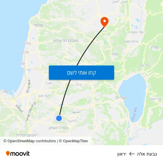 מפת גבעת אלה ליראון