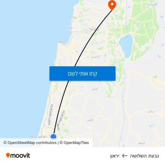 מפת גבעת השלושה ליראון