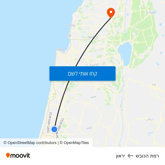 מפת רמת הכובש ליראון