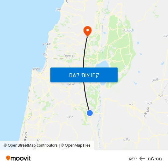 מפת מסילות ליראון