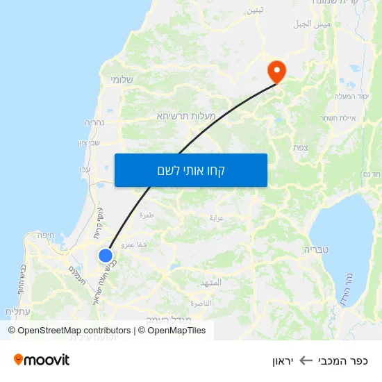 מפת כפר המכבי ליראון