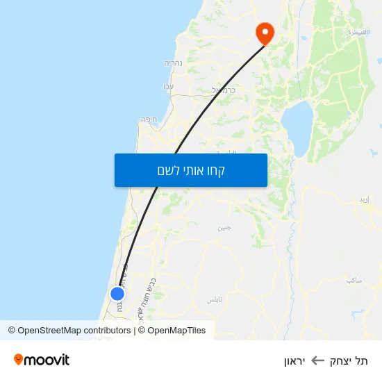 מפת תל יצחק ליראון