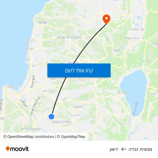 מפת מנשית זבדה ליראון