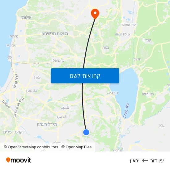 מפת עין דור ליראון