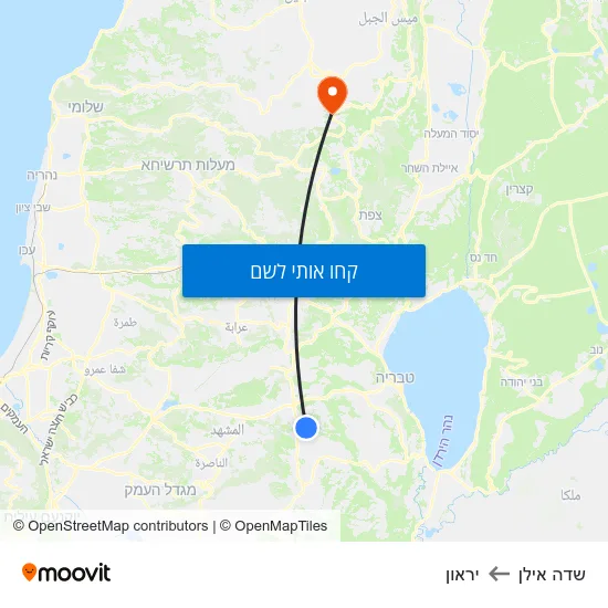 מפת שדה אילן ליראון