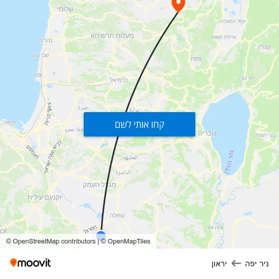 מפת ניר יפה ליראון