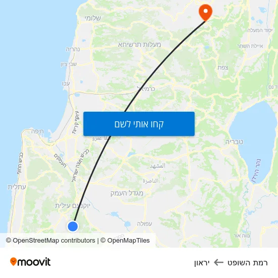 מפת רמת השופט ליראון