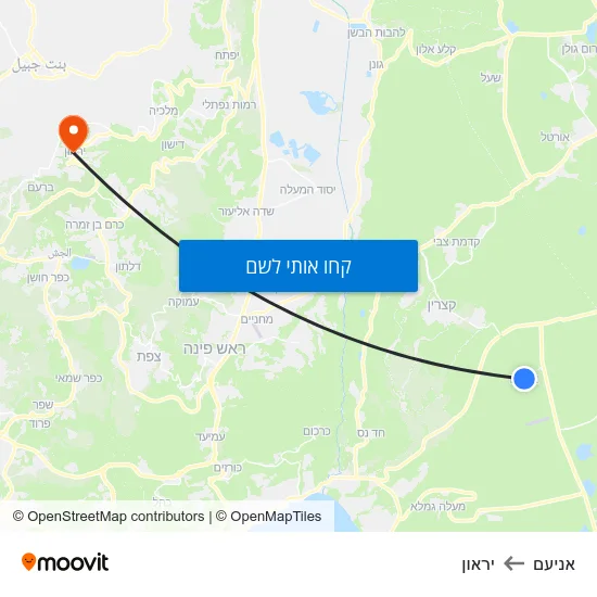 מפת אניעם ליראון