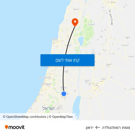 מפת צומת רמות/גולדה ליראון