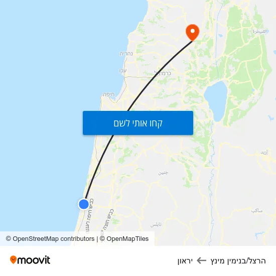 מפת הרצל/בנימין מינץ ליראון