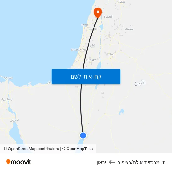 מפת ת. מרכזית אילת/רציפים ליראון