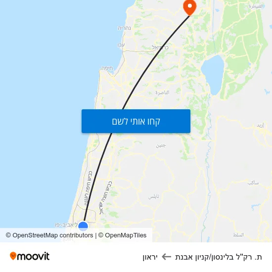 מפת ת. רק''ל בלינסון/קניון אבנת ליראון