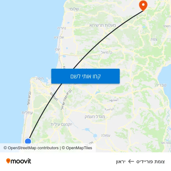 מפת צומת פוריידיס ליראון