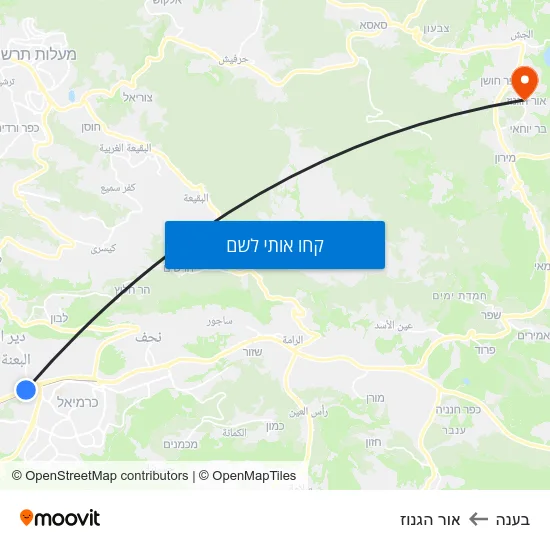 מפת בענה לאור הגנוז