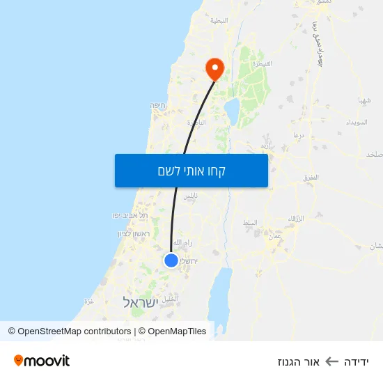 מפת ידידה לאור הגנוז