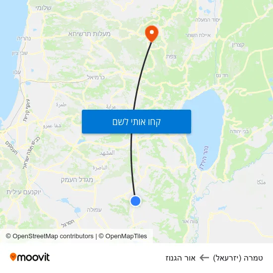 מפת טמרה (יזרעאל) לאור הגנוז