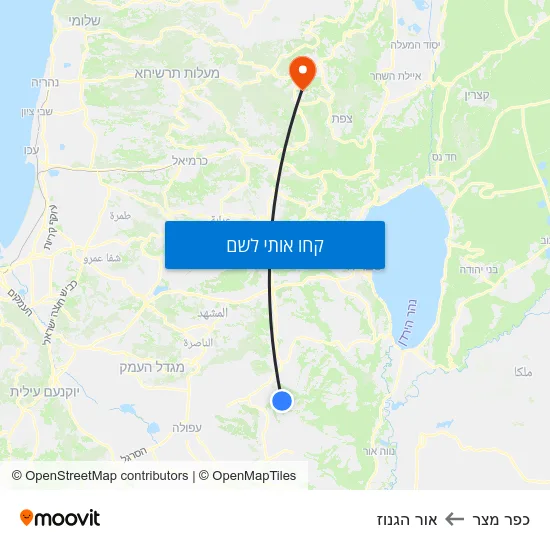 מפת כפר מצר לאור הגנוז