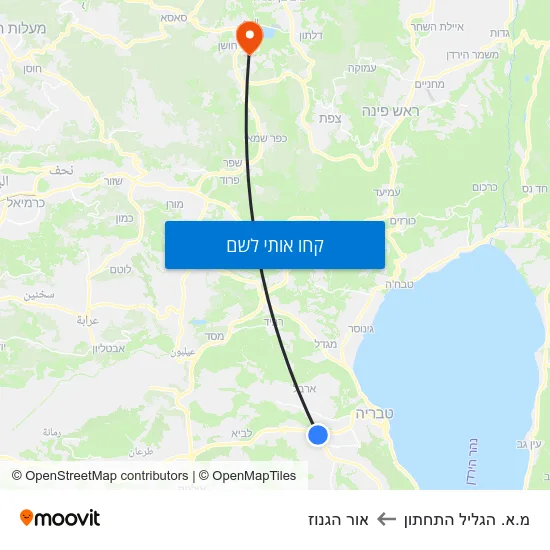 מפת מ.א. הגליל התחתון לאור הגנוז