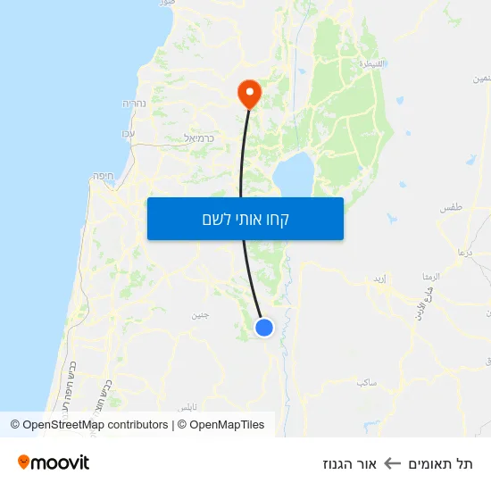מפת תל תאומים לאור הגנוז