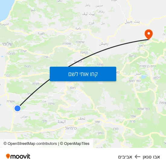 מפת אבו סנאן לאביבים