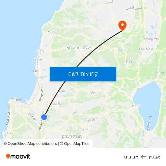 מפת אבטין לאביבים